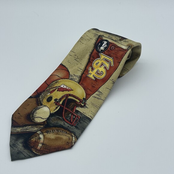 Other - Florida State Seminoles FSU Tie Silk Eagle Wear All Over Print